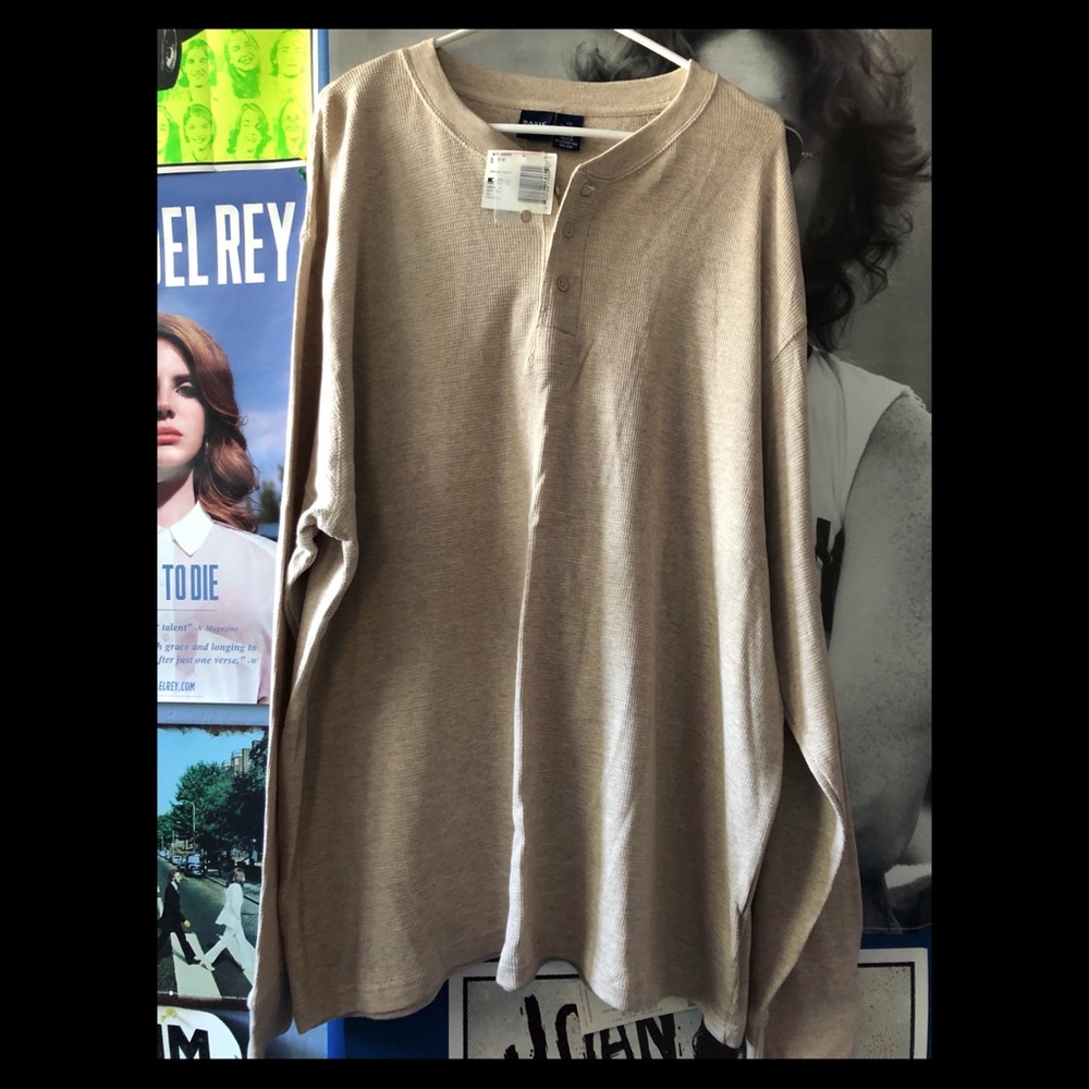 Long Sleeve Beige Thermal 2X
